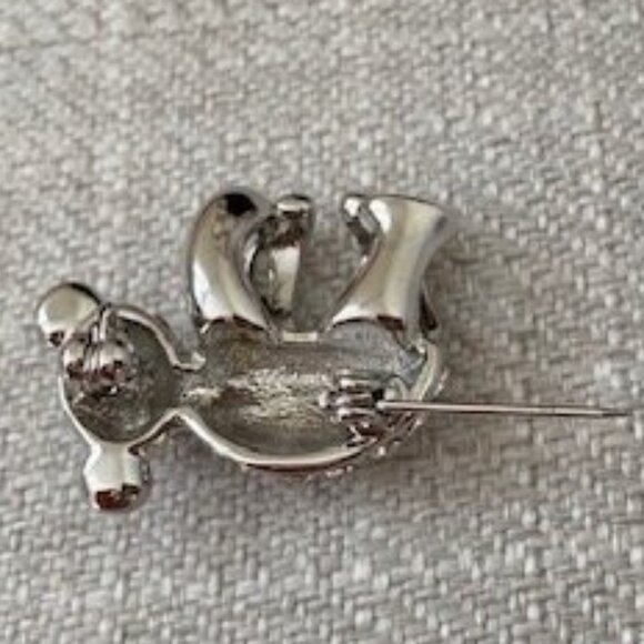 Sparkling Crystal Koala Bear Brooch Pin – Silver Tone Animal Jewelry - Picture 4 of 4